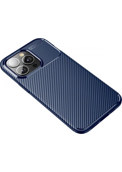 MYT09 iPhone 13 Pro Kılıf Auto Focus Karbon Kapak - Lacivert fiyatları