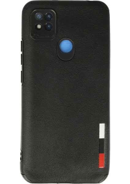 MYT09 Xiaomi Redmi 9c Kılıf Loop Deri Silikon - Siyah