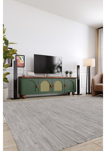 Bohem Tv Ünitesi - Size Özel Üretim - Gerçek Ağaç - Yeşil