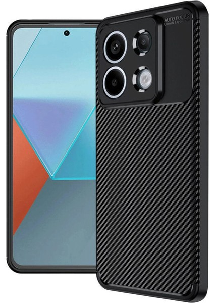 MYT09 Xiaomi Redmi Note 13 Pro 4g Kılıf Auto Focus Karbon Kapak - Siyah