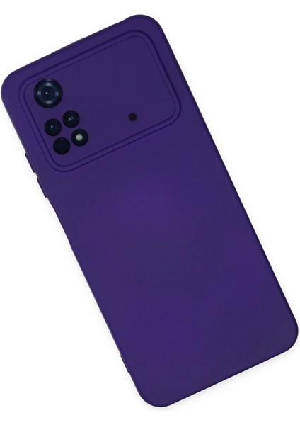 MYT09 Xiaomi Poco M4 Pro 4g Kılıf Nano Içi Kadife Silikon - Mor fiyatları