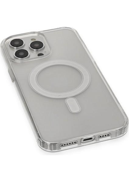 MYT09 iPhone 14 Pro Kılıf Matte Şeffaf Magneticsafe - Şeffaf fırsatları