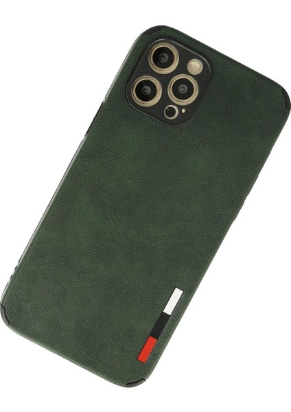 MYT09 iPhone 12 Pro Max Kılıf Loop Deri Silikon - Yeşil fiyatları