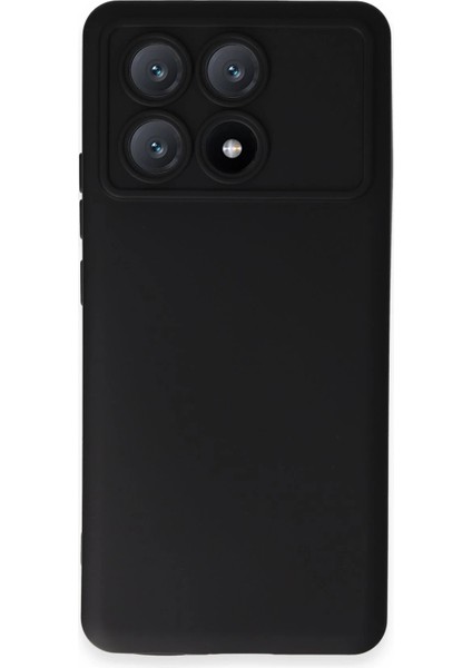 MYT09 Xiaomi Poco X6 Pro Kılıf Nano Içi Kadife Silikon - Siyah