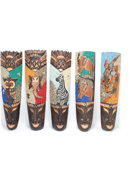 Ahşap Duvara Asmalı Kumlu Mask 50 cm 3galıleo-9