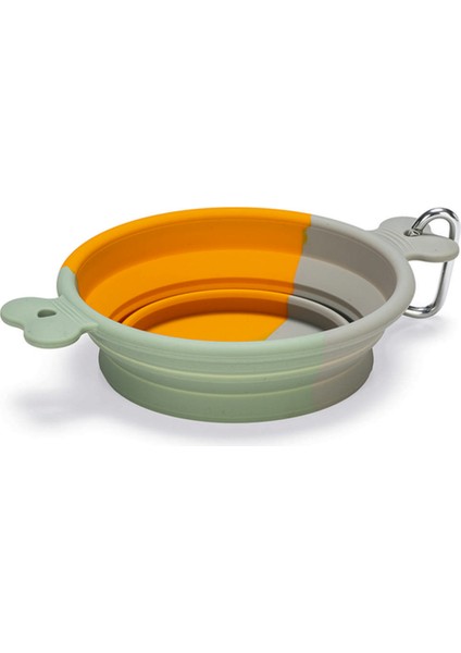 Mtxdpn Beeztees Köpek Mama ve Su Kabı, Teleskopik, Turuncu, Silikon, 15,5cm, 750ML modelleri