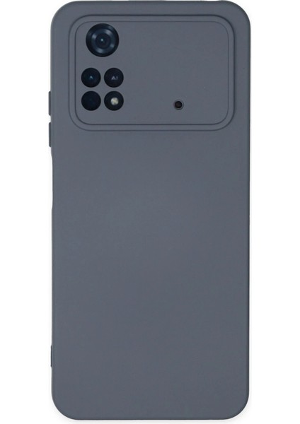MYT09 Xiaomi Poco M4 Pro 4g Kılıf Nano Içi Kadife Silikon - Gri