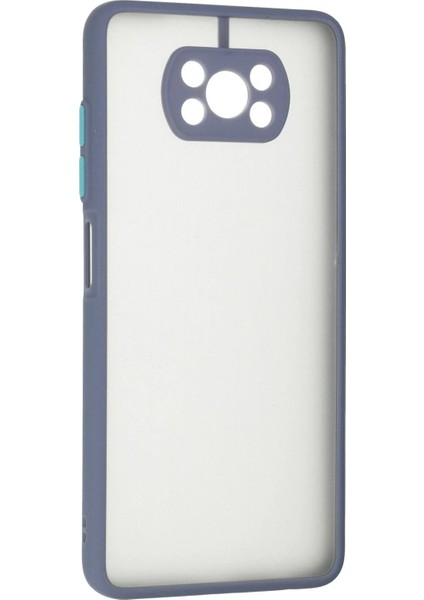 MYT09 Xiaomi Pocophone X3 Kılıf Montreal Silikon Kapak - Gri modelleri