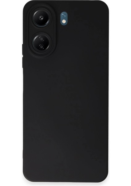 MYT09 Xiaomi Redmi 13C Kılıf Nano Içi Kadife Silikon - Siyah