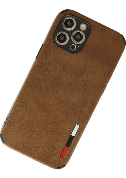 MYT09 iPhone 12 Pro Max Kılıf Loop Deri Silikon - Kahverengi modelleri
