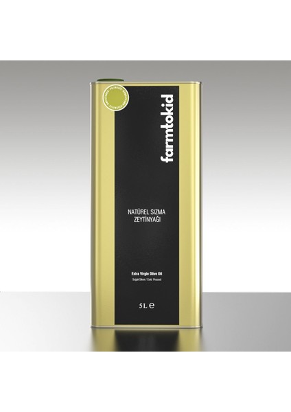 Filtresiz Soğuk Sıkım Natürel Sızma Zeytin Yağı Gömeç-5 Lt