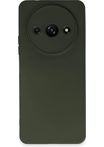 MYT09 Xiaomi Redmi A3 4g Kılıf Nano Içi Kadife Silikon - Koyu Yeşil