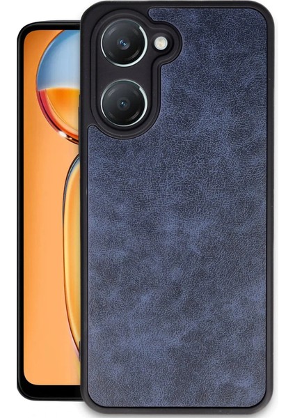 MYT09 Vivo Y18 Kılıf Aras Deri Kapak - Lacivert