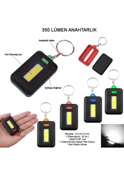 Ortam Aydınlatan 350 Lümen Anahtarlık WT-377