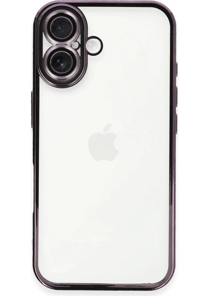 MYT09 iPhone 16 Plus Kılıf Lensli Silikon - Mor