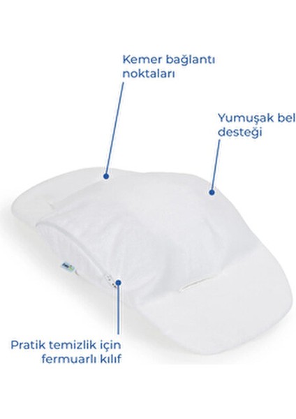Beyaz Havlu Ana Kucağı Bel Desteği Minder Özellikli Rahatlık Sağlar indirimleri
