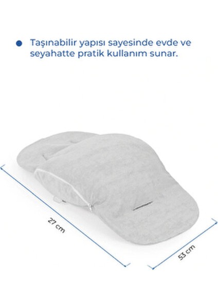 Beyaz Havlu Ana Kucağı Bel Desteği Minder Özellikli Rahatlık Sağlar