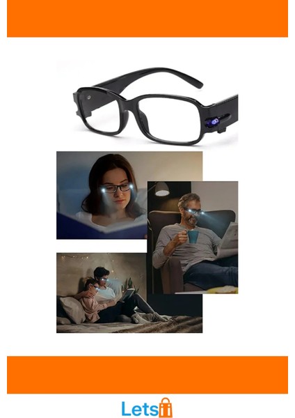 Dinlendirici LED Işıklı Aydınlatmalı Gözlük Gece ve Gündüz Kullanım Için Pratik Çözüm modelleri