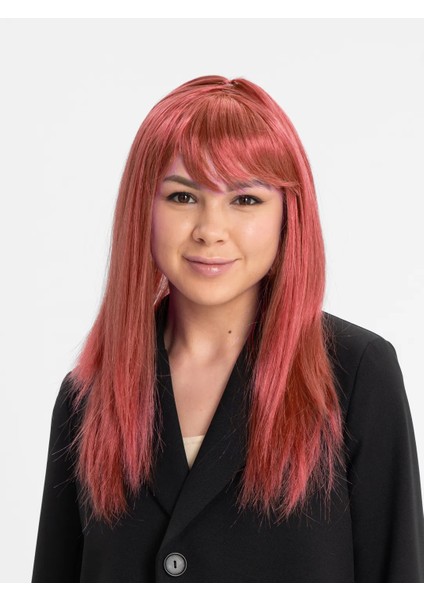 Düz Kesim Peruk Rengi Kızıl fiyatları