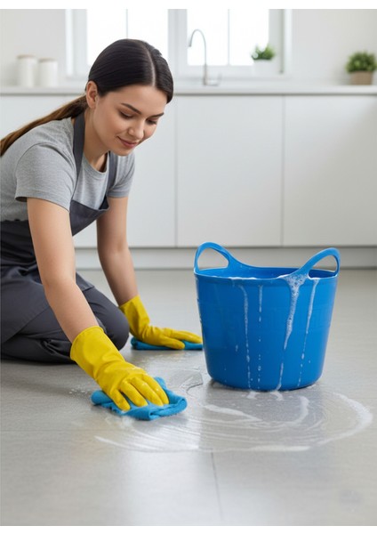 Mavi, Esnek Plastik Kova – 20 Litre, Temizli Kovası, Esneyebilen Oyuncak ve Çamaşır Sepeti fiyatları