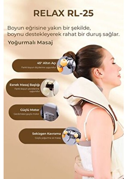 Yoğurmalı Masaj Cihazı Türkiye Menşeli Omuz ve Boyun İçin Rahatlatıcı Özellikler modelleri