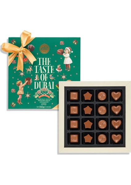 Kadayıflı ve Antep Fıstıklı Krema Dolgulu Sütlü Çikolata Yeşil Kutu 168G