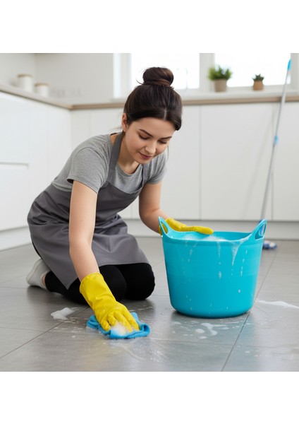 Turkuaz, Esnek Plastik Kova – 20 Litre, Temizli Kovası, Esneyebilen Oyuncak ve Çamaşır Sepeti fiyatları