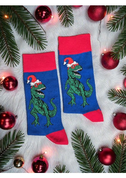 - Yılbaşı Temalı Unisex Çorap – Desenli Özel Tasarım (Hediye Paketli)