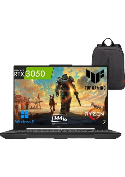 Tuf Gaming A15 FA506NCR-HN007W P1 Amd Ryzen™ 7 7435HS 8gb Ram 512GB SSD Nvıdıa® Geforce Rtx™ 3050 15.6" W11 (Çanta Hediyeli)