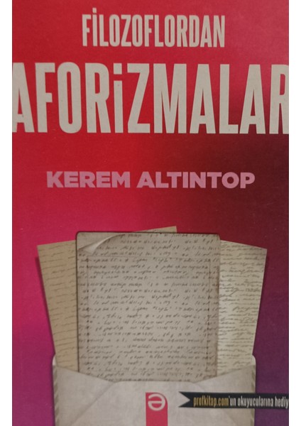 Filozoflardan Aforizmalar Kerem Altıntop (2.el Kitaptır)