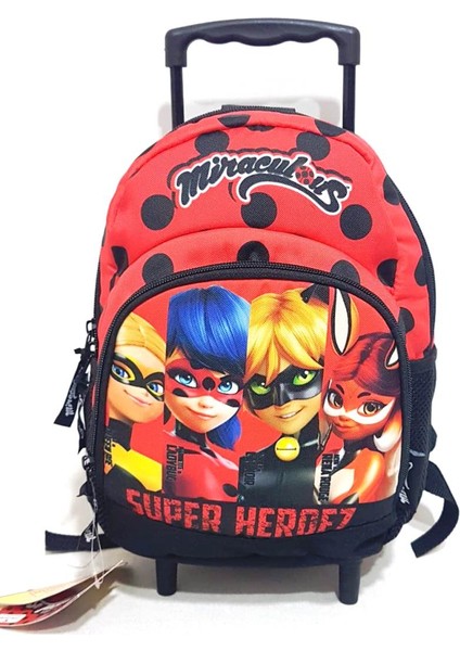 Miraculous Super Heroez Çekçekli Anaokulu Çantası