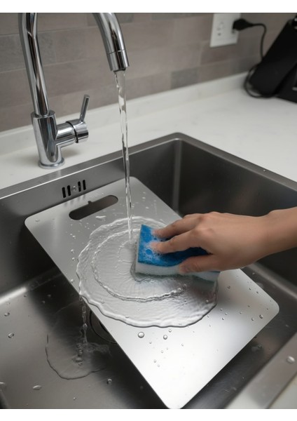 Paslanmaz Çelik Kesme Tahtası/Küçük Boy/ 20X30 indirimleri