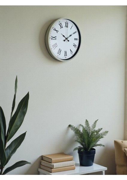 36 cm Dekoratif Krem Duvar Saati fırsatları