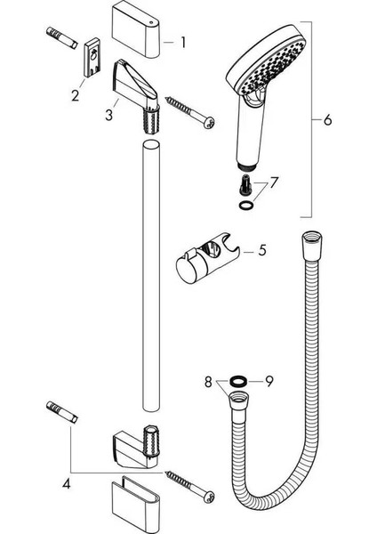 Crometta Vario Sürgülü Duş Seti 0.65 M fiyatları