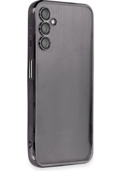 MYT09 Samsung Galaxy A14 4g Kılıf Lensli Silikon - Siyah