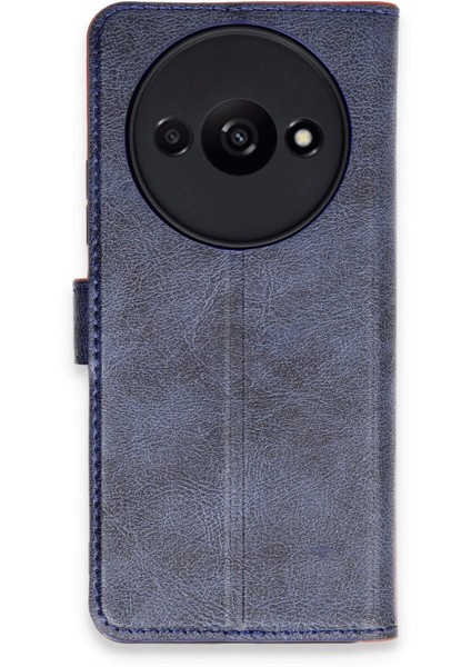 MYT09 Xiaomi Redmi A3 4g Kılıf Trend S Plus Kapaklı Kılıf - Lacivert