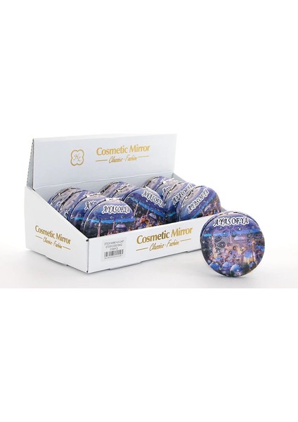 Taşlı Istanbul Tasarımı El Aynası Kalın ALK2487