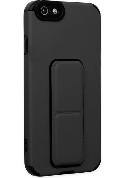 MYT09 iPhone 6 Kılıf Mega Standlı Silikon - Siyah fiyatları
