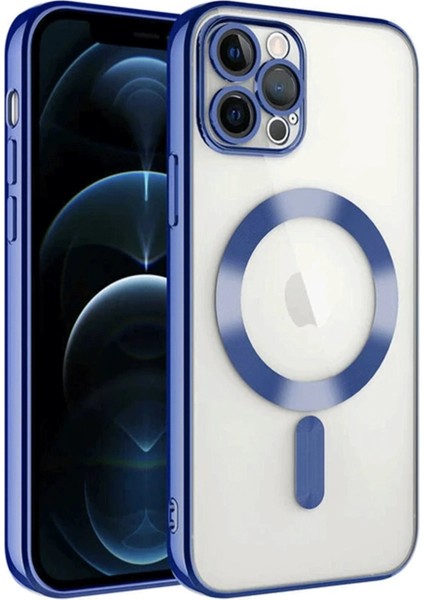 MYT09 iPhone 14 Pro Max Kılıf Kross Magneticsafe Kapak - Lacivert