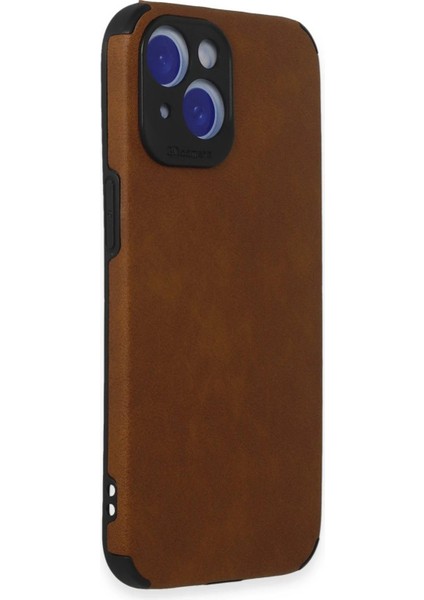 MYT09 iPhone 15 Kılıf Loop Deri Silikon - Kahverengi fiyatları
