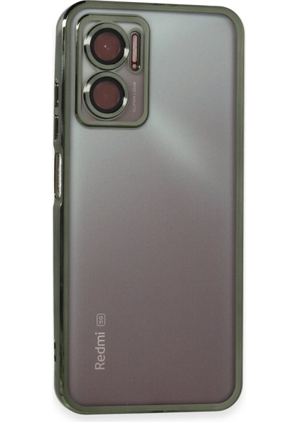 MYT09 Xiaomi Redmi 10 5g Kılıf Lensli Silikon - Yeşil