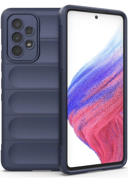 MYT09 Samsung Galaxy A53 5g Kılıf Optimum Silikon - Lacivert