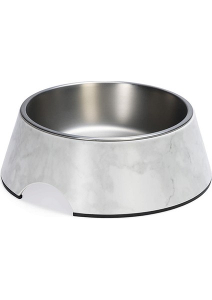 Mtxdpn Beeztees Dbl Köpek Mama Su Kabı, Mat Paslanmaz Çelik, Beyaz Mermer Görünümlü, 22CM, 700ML modelleri