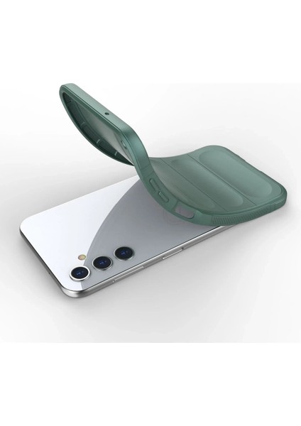 MYT09 Samsung Galaxy A14 4g Kılıf Optimum Silikon - Koyu Yeşil fırsatları