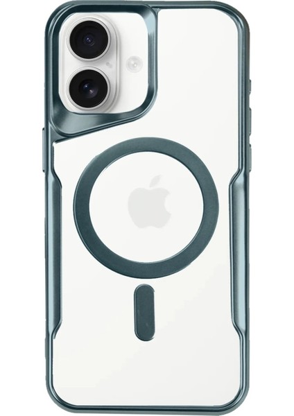 MYT09 iPhone 16 Plus Kılıf Boyi Magsafe Silikon Kapak - Turkuaz