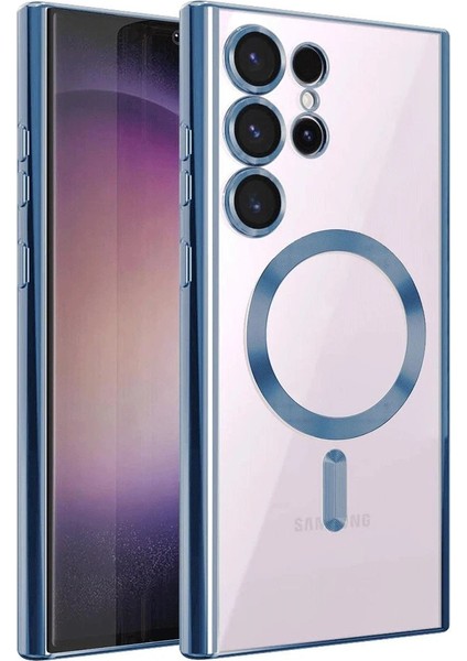 MYT09 Samsung Galaxy S24 Ultra Kılıf Kross Magneticsafe Kapak - Sierra Blue