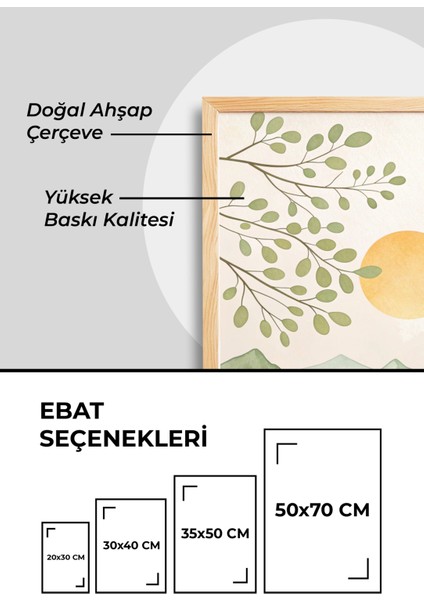 Ahşap Çerçeveli Tablo Seti - 3'lü Tablo - Çerçeveli Poster - Duvar Tablosu - Salon Yatak Odası Tablo modelleri