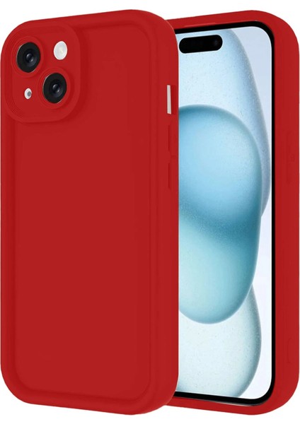 MYT09 iPhone 14 Kılıf Viera Silikon - Kırmızı