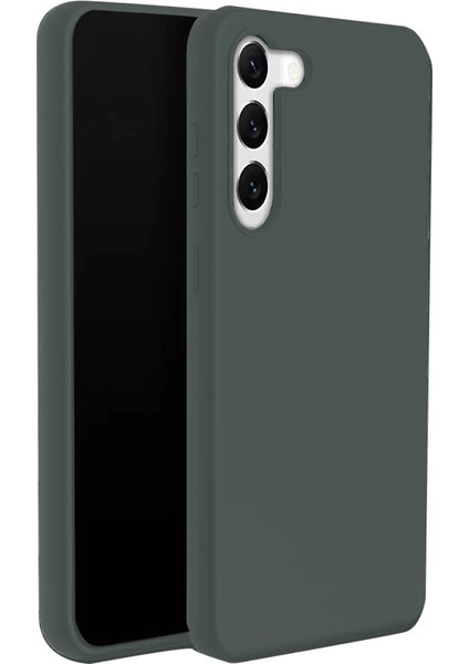 MYT09 Samsung Galaxy S24 Plus Kılıf First Silikon - Koyu Yeşil