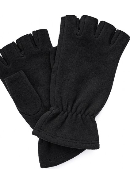 Siyah Unisex Parmaksız Kesik Yarım Parmak Kışlık Polar Eldiven PKR342567 fiyatları